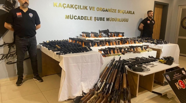 Bursa'da 245 ruhsatsız silah ele geçirildi