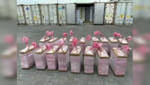 Ekvador'da, Mersin'e giden 845 kg koko yakalandı