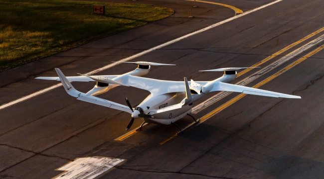 Elektrikli uçak "Alia" 2250 km mesafe katetti