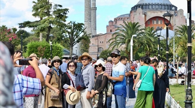 İstanbul'da gelen turist sayısı %264,6 arttı