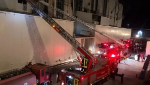 Karaman'daki bir bisküvi fabrikasında yangın