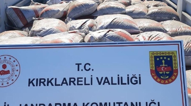 Kırklareli'de 26,5 ton sahte gübre ele geçirildi