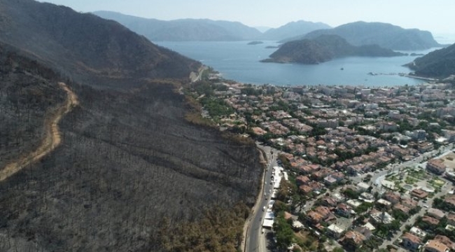 Marmaris'teki orman yangını kontrol altına alındı