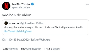 Netflix Türkiye: "Yoo ben de Disney+ aldım"