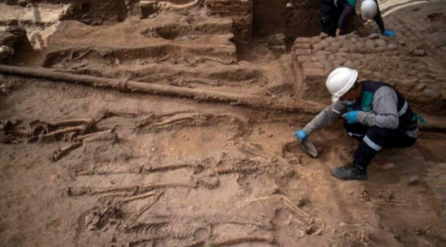 Peru'da 500 yıllık 42 iskelet bulundu