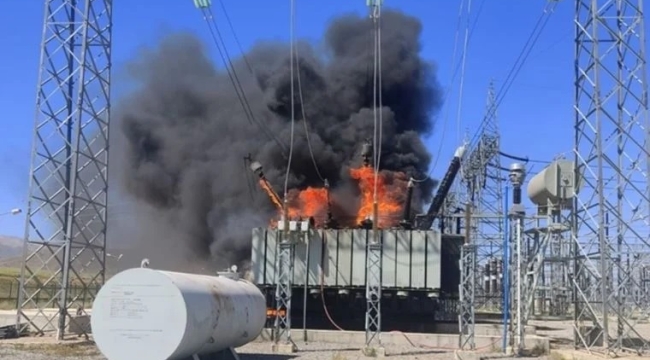 Van'da trafoda yangın çıktı: 6 saatte söndürüldü