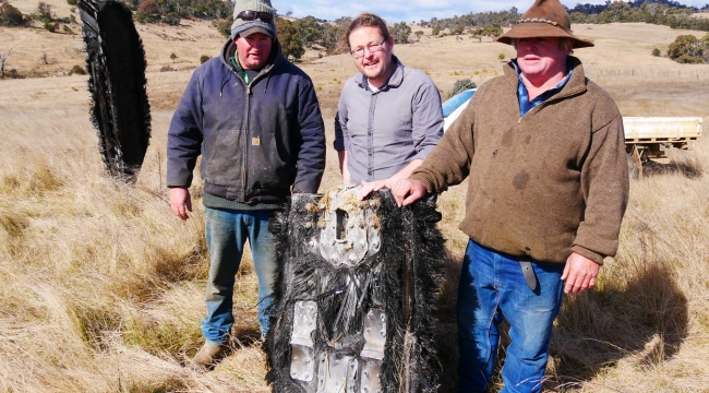 Avustralya'da bir çiftliğe uzay enkazı düştü