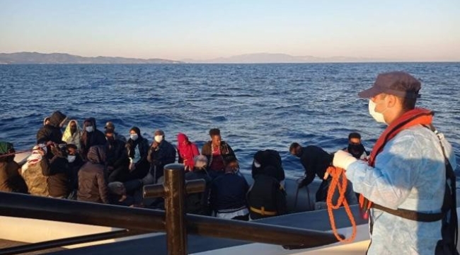 Çanakkale açıklarında 101 kaçak kurtarıldı