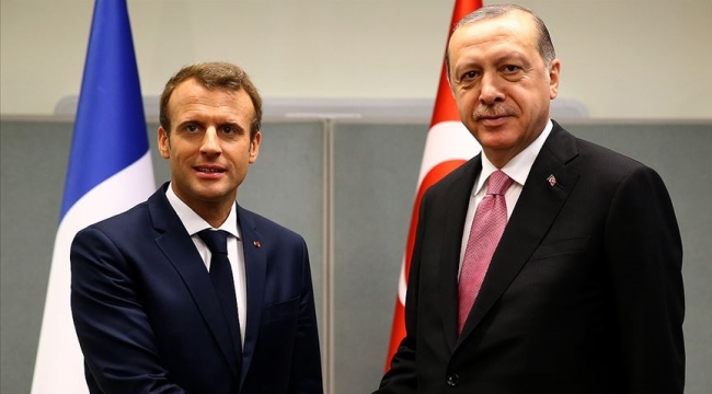 Erdoğan, Macron ile telefonda görüştü