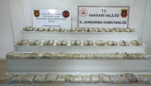 Hakkari'de 69 kilogram uyuşturucu ele geçirildi