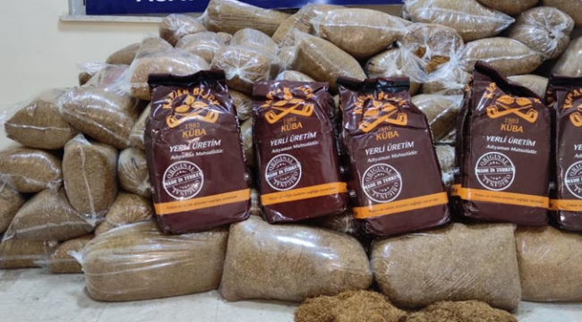 Hatay'da 850 kilo kaçak tütün ele geçirildi