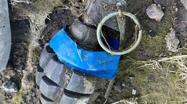 Kocaeli'nde bir kişi barajda el bombası buldu