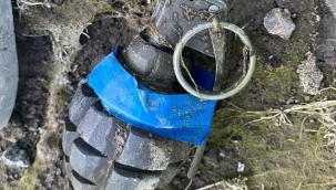 Kocaeli'nde bir kişi barajda el bombası buldu