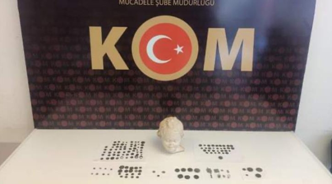 Konya'da Roma dönemi'ne ait heykel ele geçirildi