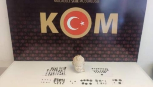 Konya'da Roma dönemi'ne ait heykel ele geçirildi