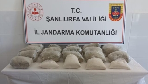 Şanlıurfa'da 21 kilogram uyuşturucu ele geçirildi