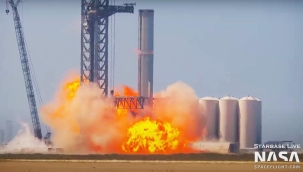 Starship'in motoru test esnasında patladı