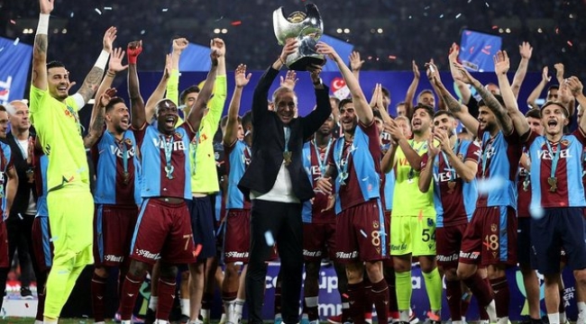 Süper Kupa'nın sahibi Trabzonspor oldu 