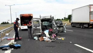 Tekirdağ'da kaza: 3 kişi öldü, 5 kişi de yaralandı