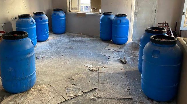 Van'da 5 bin 420 litre sahte içki ele geçirildi