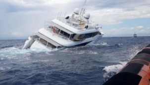 İtalya'da 40 metrelik bir süperyat battı