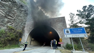 Karabük'te bir tünelde tanker patladı