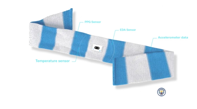 Manchester City, "duyguları ölçen atkı" geliştirdi