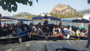 Muğla'da bir teknede 120 kaçak yakalandı
