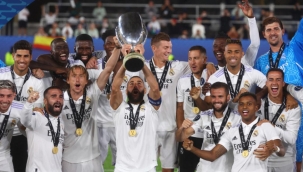 Real Madrid, UEFA Süper Kupa'yı 5. kez kazandı