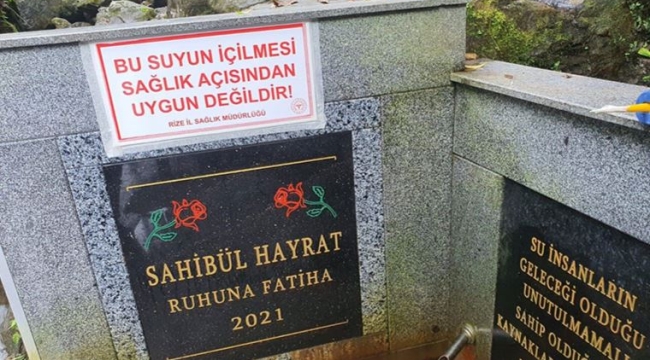 Rize'deki arsenikli su, şifa niyetine içiliyor