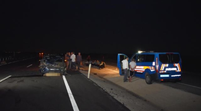 Şanlıurfa'da bir otomobil koyun sürüsüne çarptı