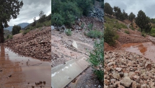 Adana'da şiddetli sağanak heyelana neden oldu