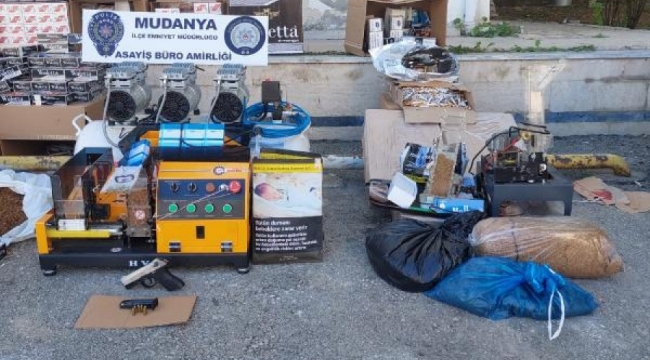 Bursa'da kaçak tütün operasyonu