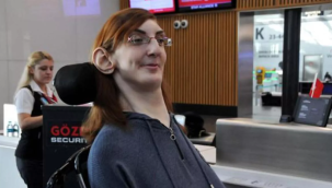 Dünyanın en uzun kadını THY ile ilk kez uçtu