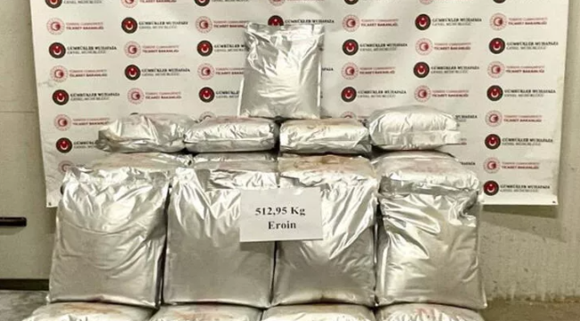 Hakkari sınırında 513 kg eroin ele geçirildi