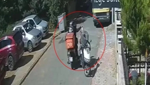 Hırsızlar Ataşehir'de kuryenin siparişini çaldılar