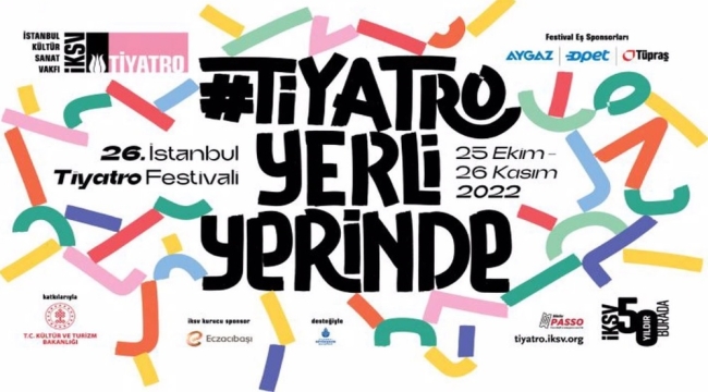 İstanbul Tiyatro Festivali, 25 Ekim'de başlayacak