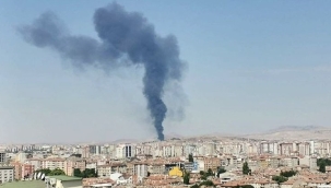Konya'da şeker fabrikasında yangın