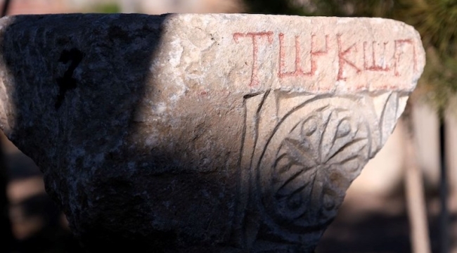 Konya'daki antik kazıda Türk ibareli yazıt bulundu