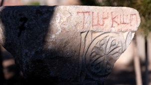 Konya'daki antik kazıda Türk ibareli yazıt bulundu