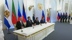 Rusya, Ukrayna'daki "4 bölgeyi" ilhak etti