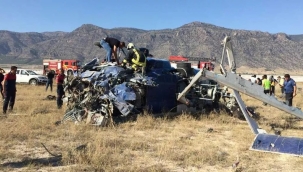 Yangın söndürme helikopteri düştü: 2 ölü