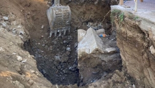 Bolu'da inşaat kazısında lahit bulundu