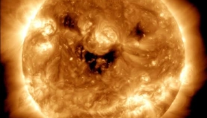 Güneş gülümserken yakalandı