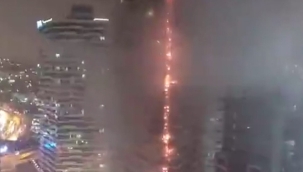 İstanbul'da 24 katlı binada yangın