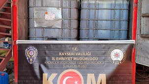 Kayseri'de 12 ton kaçak akaryakıt ele geçirildi