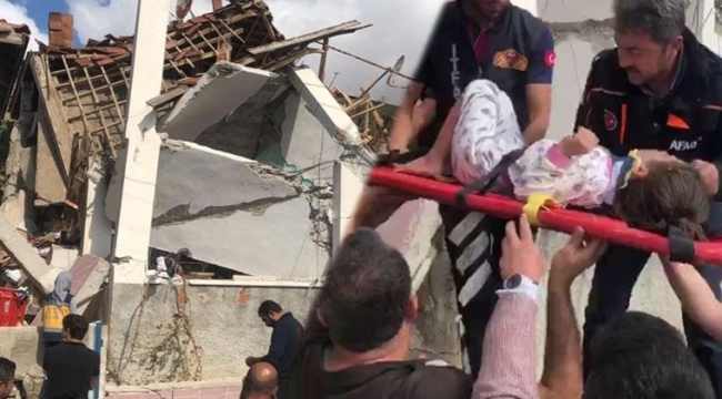 Kırşehir'de doğalgaz patlaması