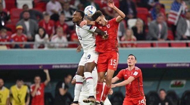 D. Kupası B Grubu: ABD - Galler maçı 1-1 bitti