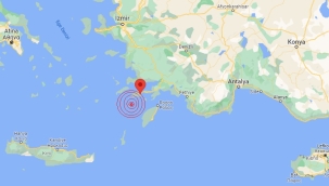 Datça açıklarında 4,1 büyüklüğünde deprem oldu