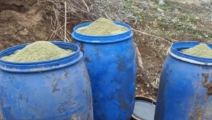 Diyarbakır Lice'de 572 kilogram esrar ele geçirildi